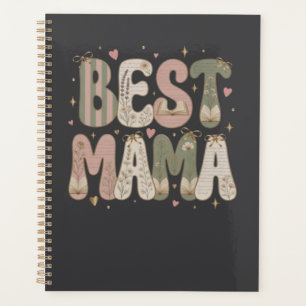Meilleur design floral littéraire de maman