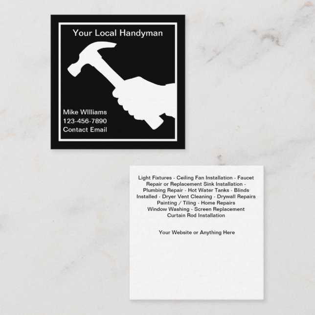 Meilleur design unique de cartes de visite pour en (Devant / Derrière)