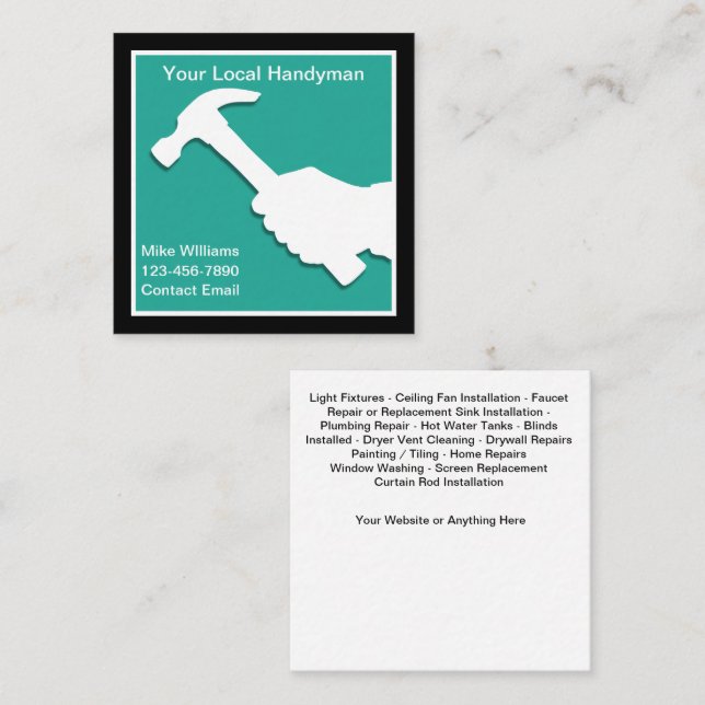 Meilleur design unique de cartes de visite pour en (Devant / Derrière)