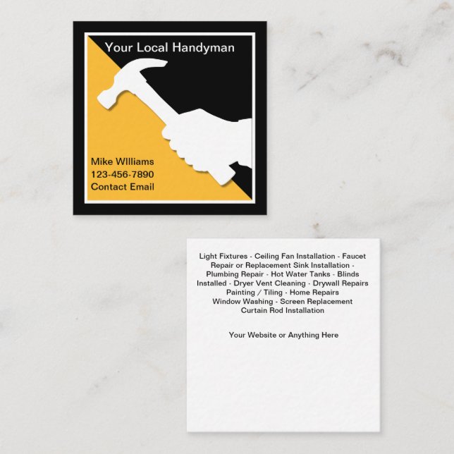 Meilleur design unique de cartes de visite pour en (Devant / Derrière)