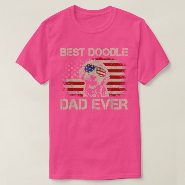 Meilleur Doodle Papa Jamais TShirt (Design devant)