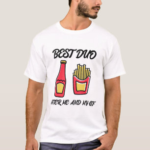 Meilleur duo après moi et ma petite amie, T-shirt 