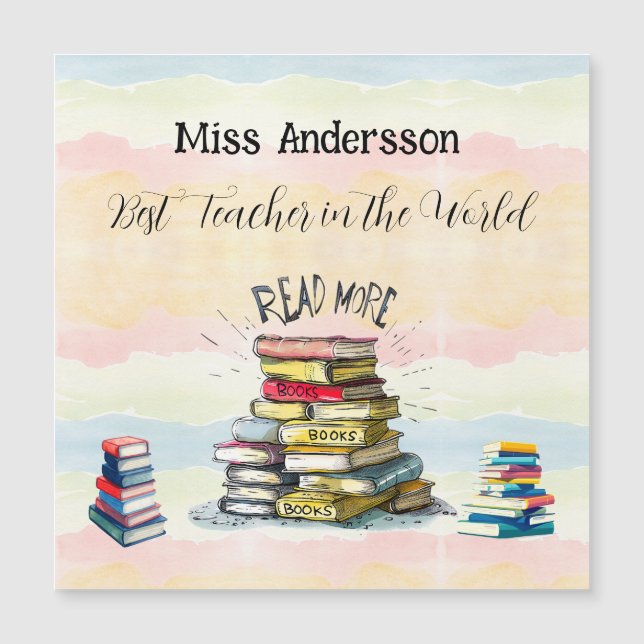 Meilleur enseignant dans le monde de l'illustratio (Devant)