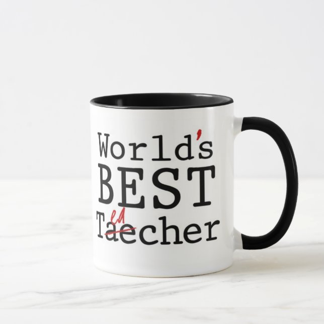 MEILLEUR ENSEIGNANT DU MONDE - tasse (Droite)