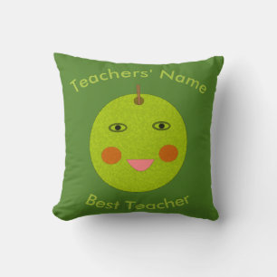 Meilleur enseignant Happy Apple Coussin personnali