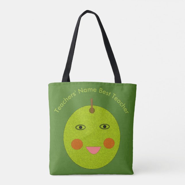 Meilleur enseignant Happy Apple Sac fourre-tout pe (Dos)