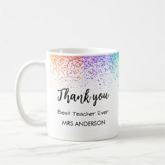 Meilleur enseignant jamais Parties scintillant Mug