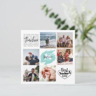 Meilleur enseignant jamais personnalisé Collage ph