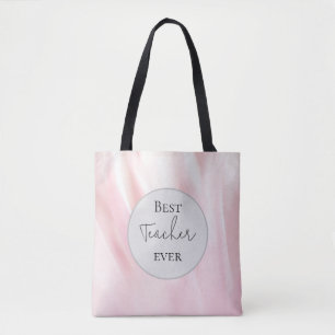 "Meilleur enseignant jamais" Sac fourre-tout rose