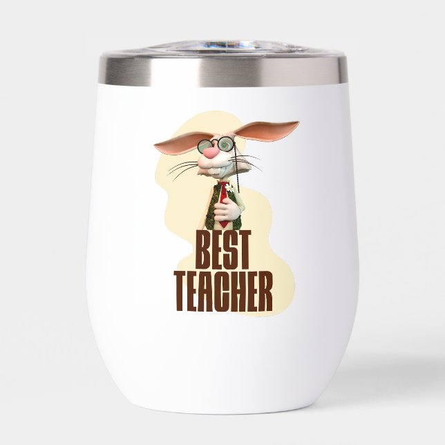 Meilleur Enseignant Lapin Drôle (Avant)