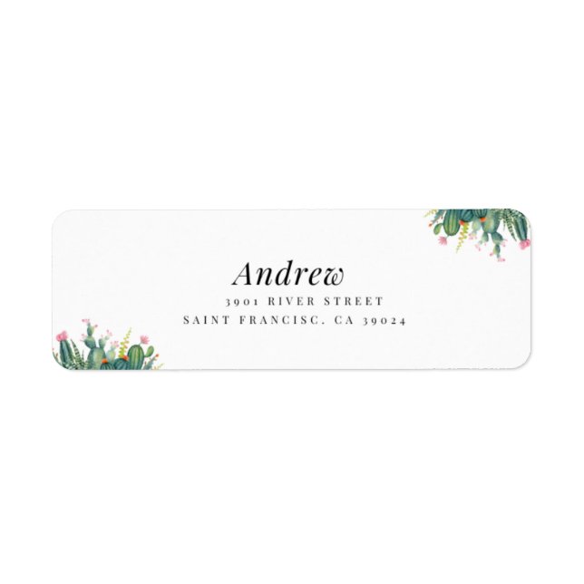 Meilleur étiquette d'adresse de retour de couple é (Devant)