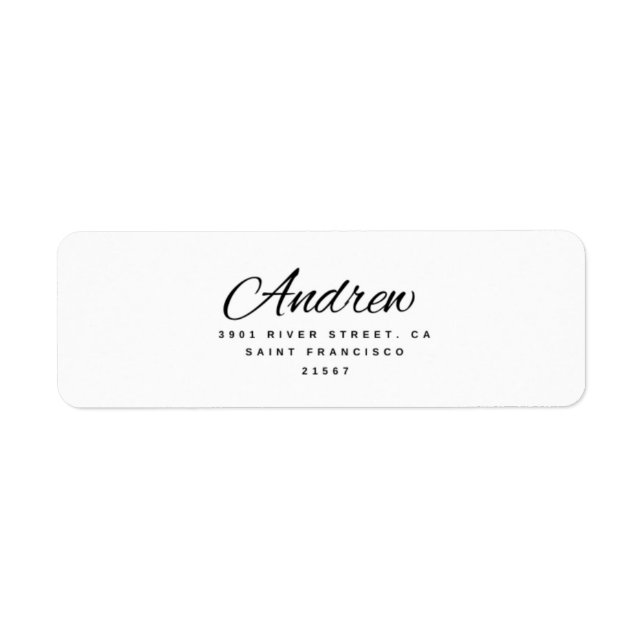 Meilleur étiquette d'adresse de retour de couple é (Devant)