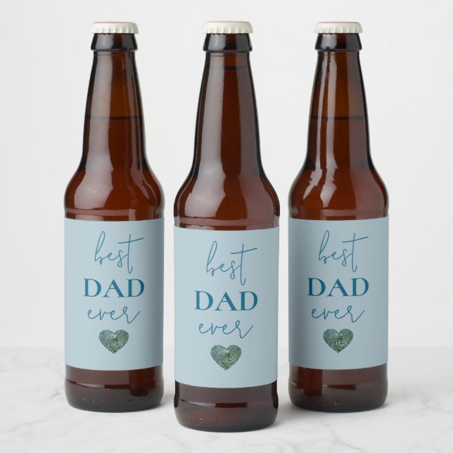 Meilleur Étiquette de bière papa jamais | Cadeau f (Bouteilles)