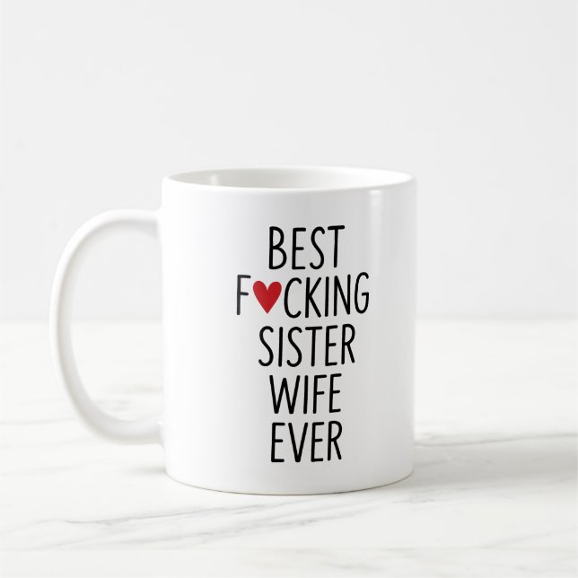 Meilleur F*cke Soeur Femme Mug (Gauche)