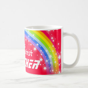 "Meilleur FRÈRE du monde" mug rouge arc-en-ciel