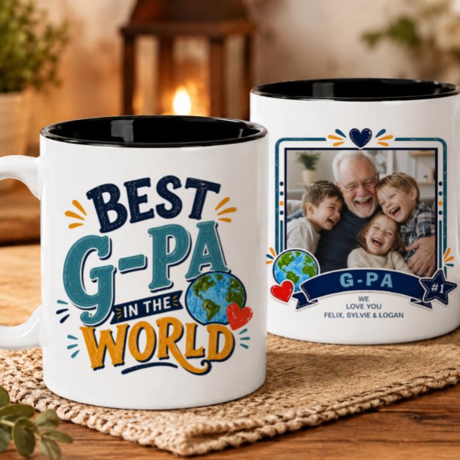Meilleur G-Pa du Monde Mug Photo (Créateur téléchargé)