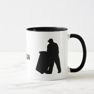 Meilleur Garbage Man Silhouette Mug