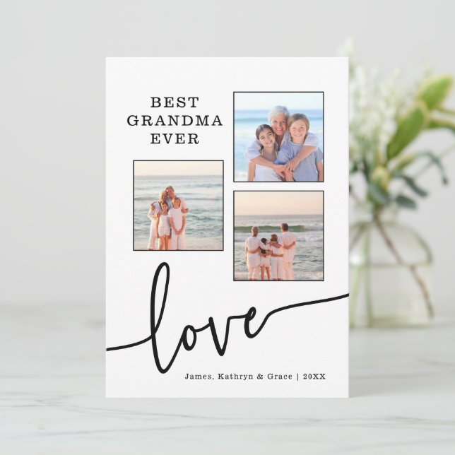 Meilleur grand-mère jamais Carte photo (Debout devant)