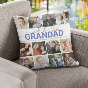 Meilleur Grand-père du Monde Coussin de Lancer d