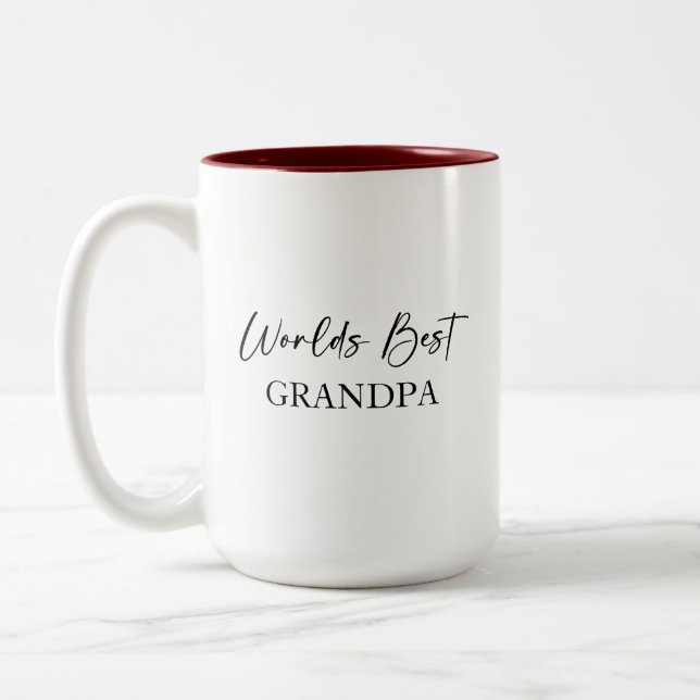 Meilleur grand-père du monde et la Mug personnalis (Gauche)