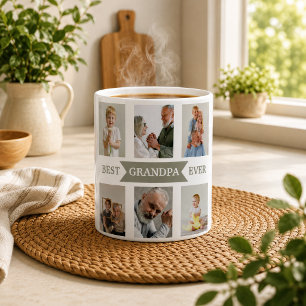 Meilleur Grand-Père Ever – Mug avec Photos Personn