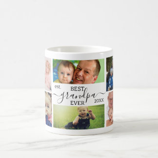 Meilleur Grand-Père Jamais 7-Photos Collage Mug Pe