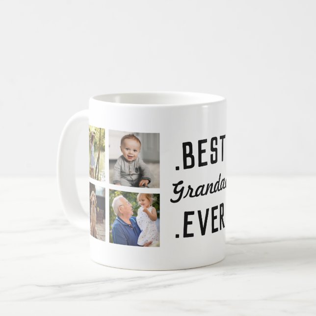 Meilleur Grand-Père Jamais Photo Mug (Devant gauche)