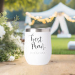 Meilleur Homme Nom Cadeau Noir Script<br><div class="desc">Best Man Gift Name Black Script. Votre meilleur homme sera sur la lune avec ce cadeau élégant pour le présenter le jour de votre mariage ! Avec une élégante typographie de script, Best Man, et facile personnalisez le nom pour en faire un cadeau vraiment spécial et garder le saké pour...</div>