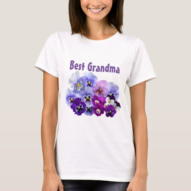 Meilleur idée de cadeau de T-Shirt grand-mère (Devant)