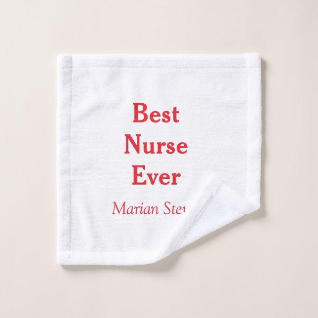 Meilleur infirmier jamais professionnel paramédica (Gant de toilette)