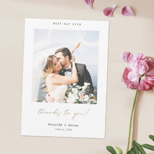 Meilleur Jour Jamais Merci à vous! Mariage photo G