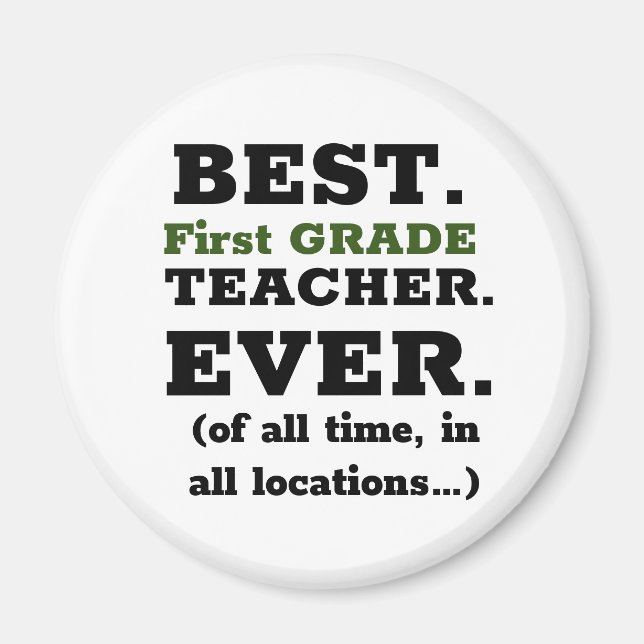 Meilleur Magnet d'enseignants de première année (Devant)