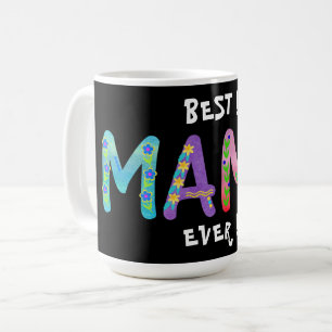 Meilleur Mamá jamais ! Tasse de café bohème fleuri