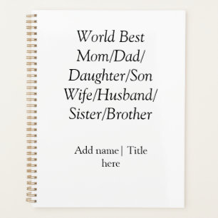 Meilleur maman mari femme papa fille fils au monde