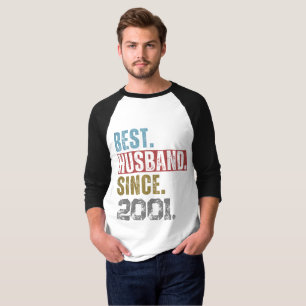 Meilleur mari depuis 2001 T-Shirt personnalisé