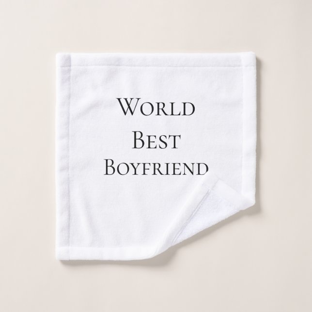 Meilleur mari petit ami homme journée de la Saint- (Gant de toilette)