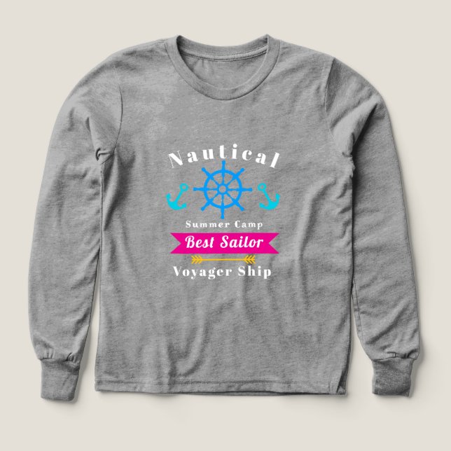 Meilleur marin nautique gris (Motif recto)
