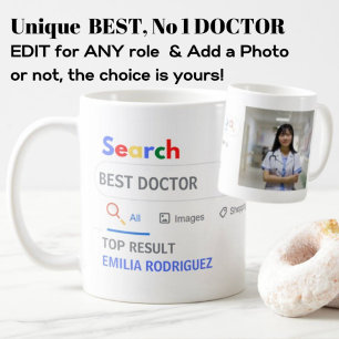 MEILLEUR MÉDECIN Photo Mug Nouveauté Recherche TOP