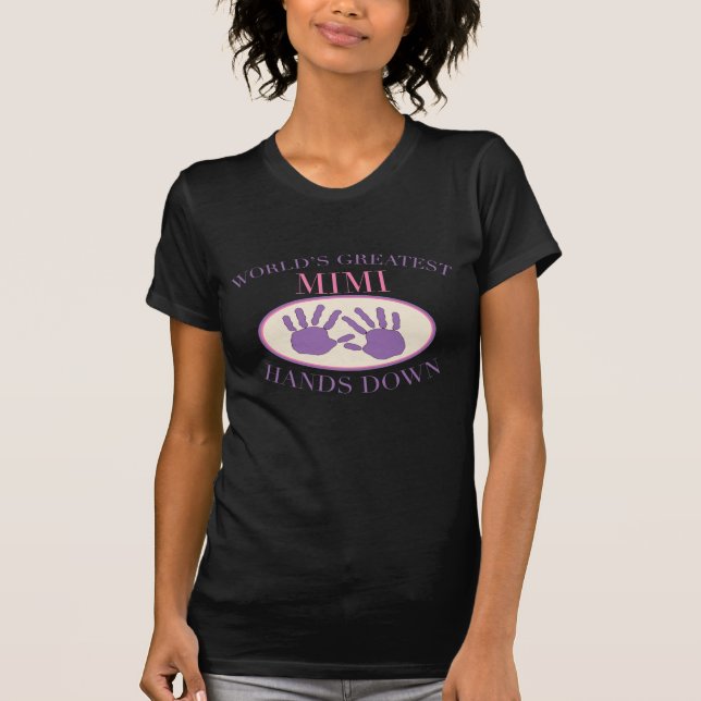 Meilleur Mimi Haut la Main T-shirt (Devant)