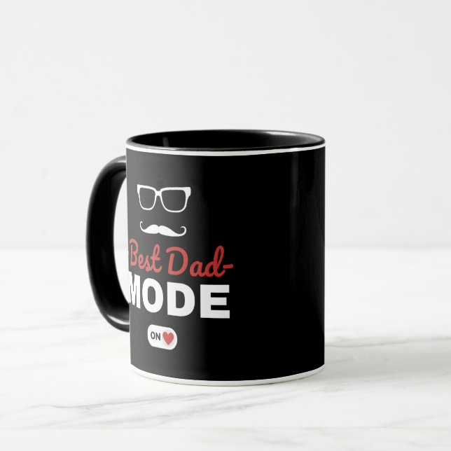 Meilleur mode Papa Mug | Cadeau drôle pour papa |  (Devant gauche)