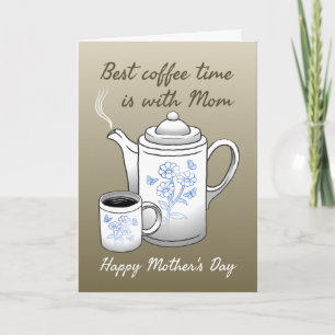 Meilleur moment pour le café est avec la carte pli