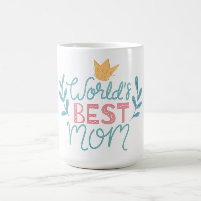 Meilleur Monde Maman Fête du Café Mug (Centre)