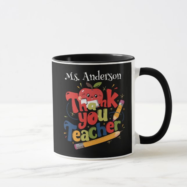 Meilleur mug cadeau d'appréciation pour enseignant (Droite)