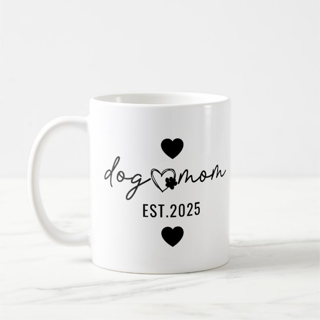 Meilleur mug de maman de chien mignon – Fête des m (Gauche)
