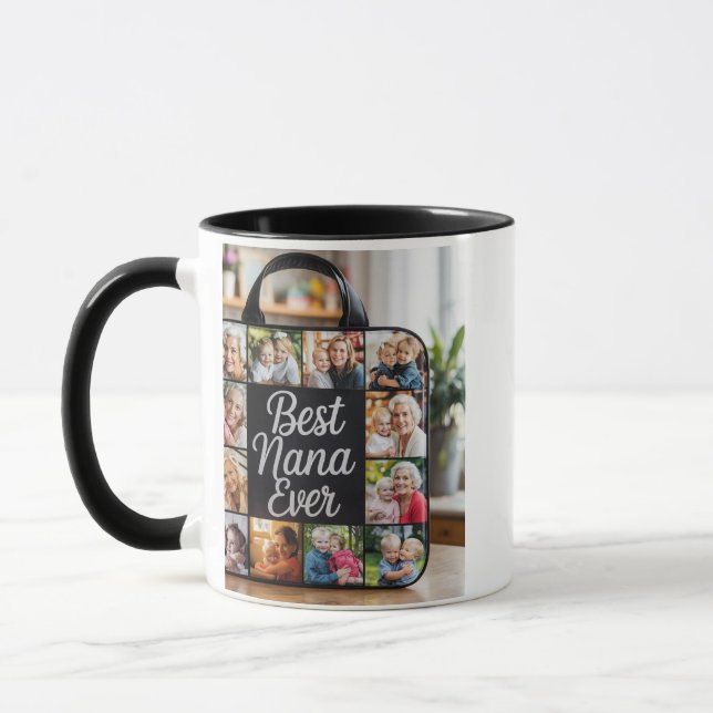 Meilleur Nana Jamais Custom Photo Collage Mug - Pe (Gauche)