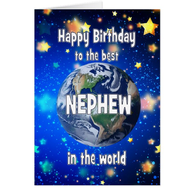 Meilleur Nephew Dans Le Monde Anniversaire (Devant)