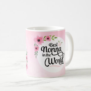 Meilleur Nonna dans la tasse de fleur du monde