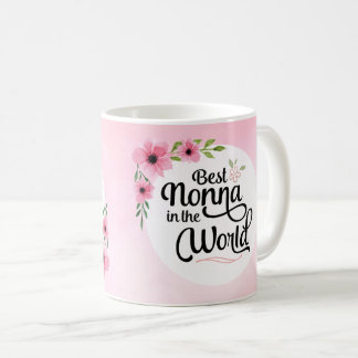 Meilleur Nonna dans la tasse de fleur du monde