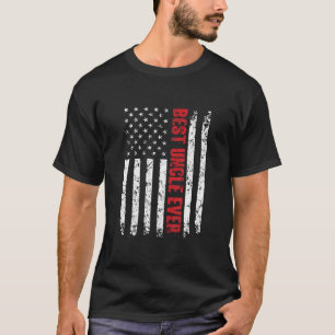 Meilleur Oncle Jamais American Flag Tshirt cadeau