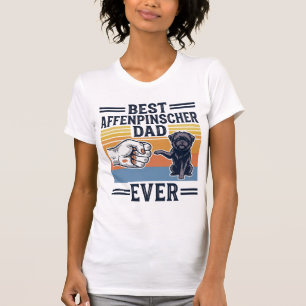 Meilleur Papa Affenpinscher Vintage T-shirt de Chi